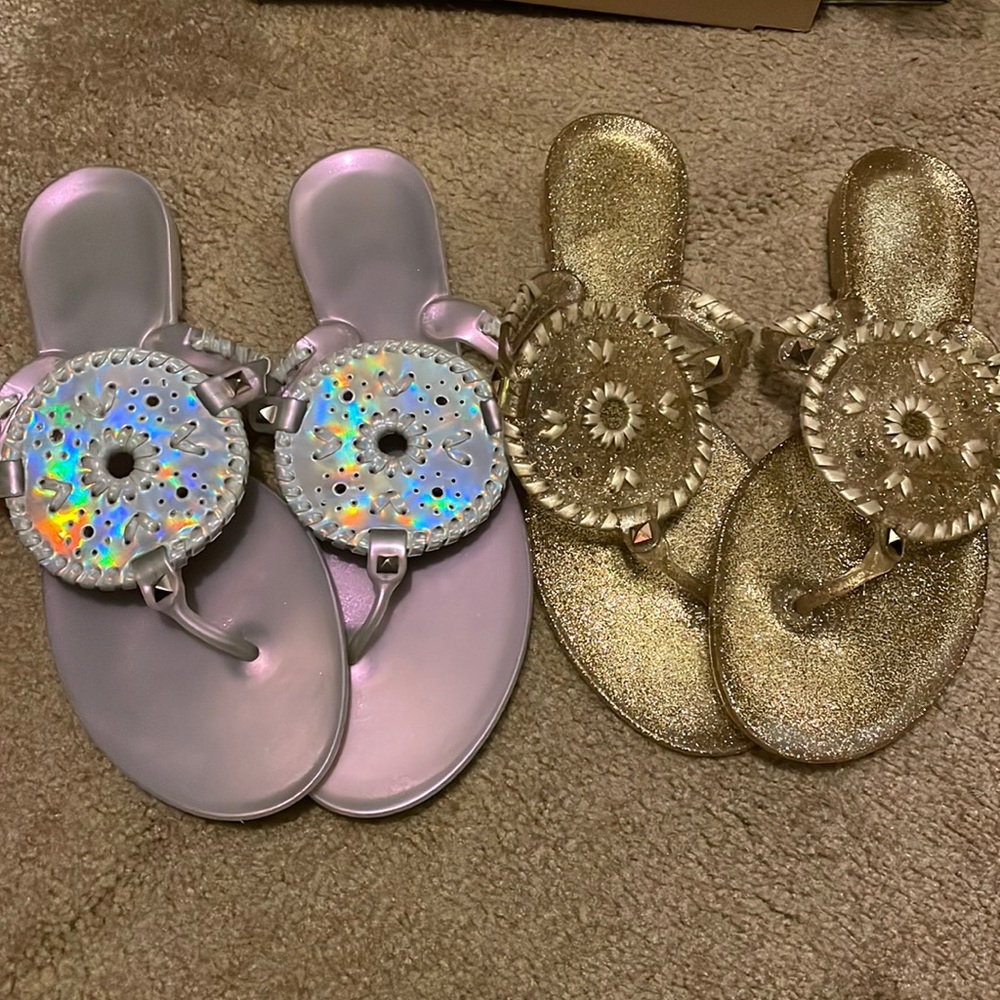 Two pair Jelly Jack Rogers